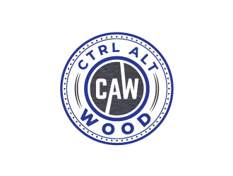 ctrl alt wood logo design by yans