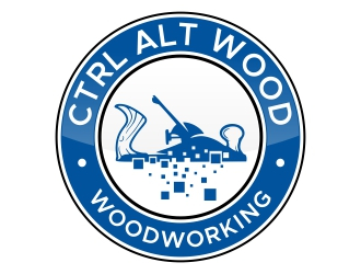 ctrl alt wood logo design by rizuki