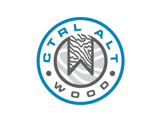 ctrl alt wood logo design by jafar