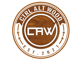 ctrl alt wood logo design by DreamLogoDesign