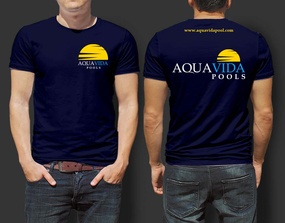 AquaVida Pools logo design by SOLARFLARE