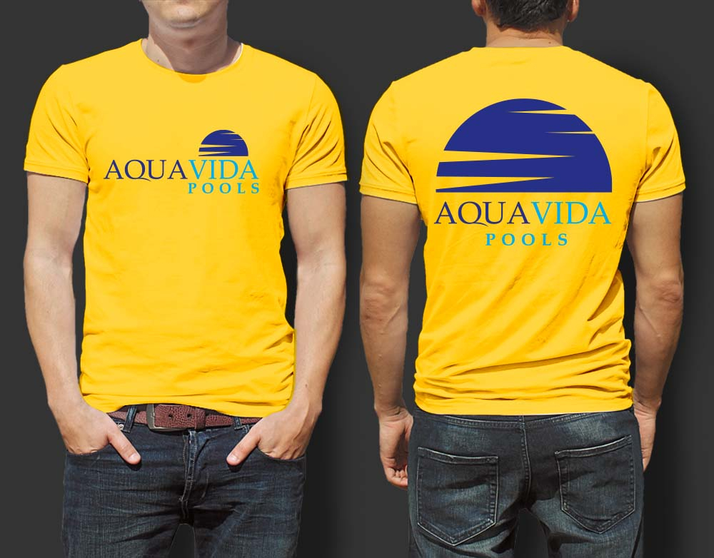 AquaVida Pools logo design by SOLARFLARE