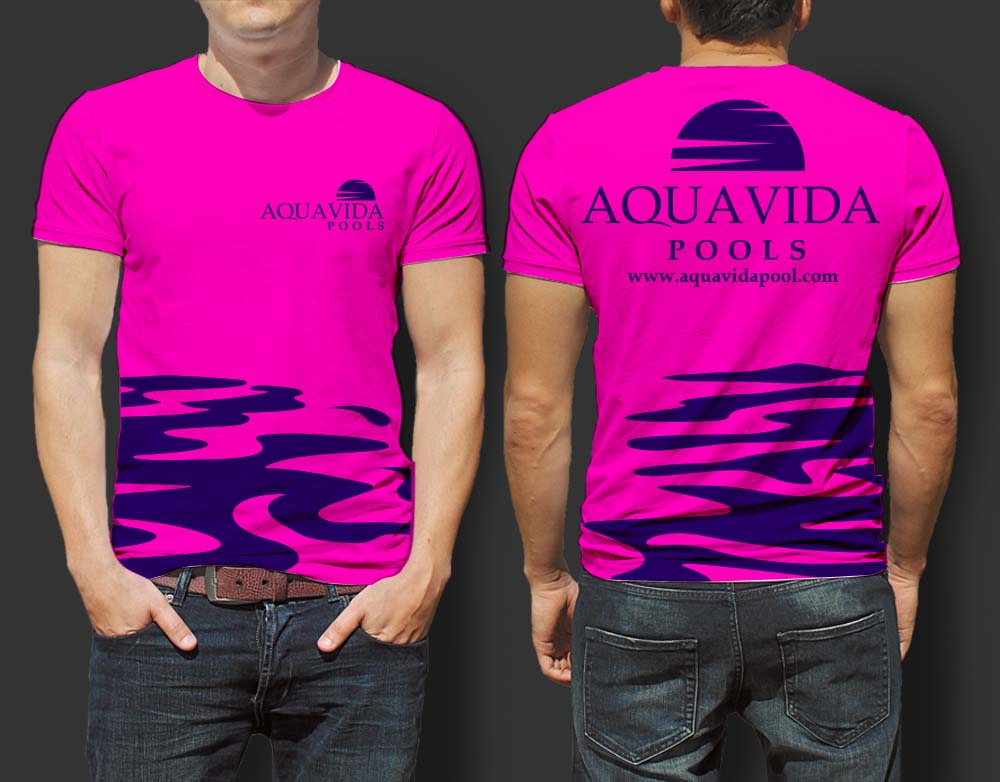 AquaVida Pools logo design by SOLARFLARE