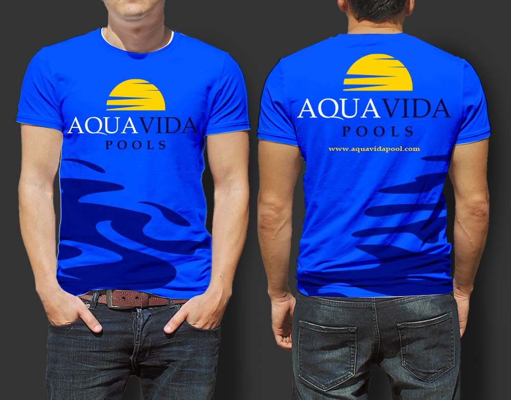 AquaVida Pools logo design by SOLARFLARE