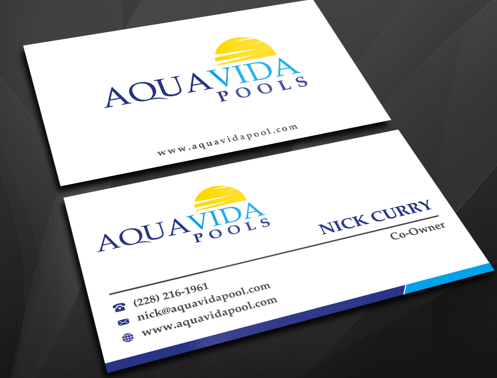 AquaVida Pools logo design by imagine