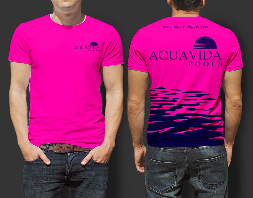 AquaVida Pools logo design by SOLARFLARE