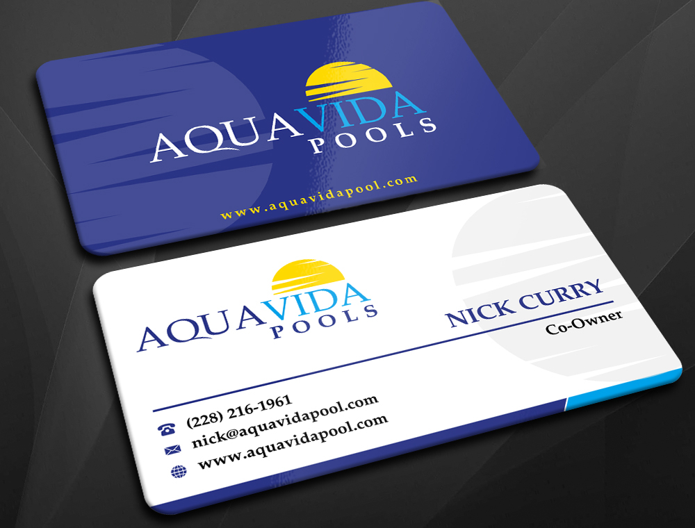 AquaVida Pools logo design by imagine