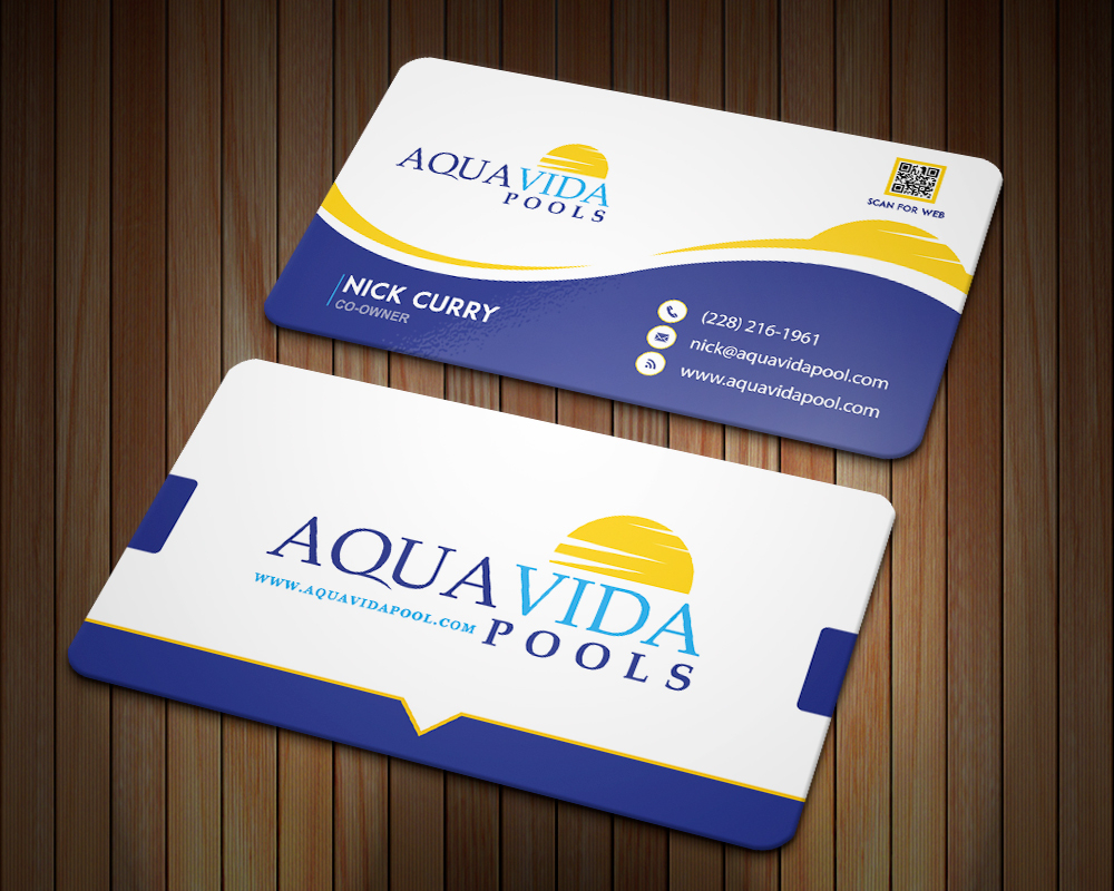 AquaVida Pools logo design by MastersDesigns