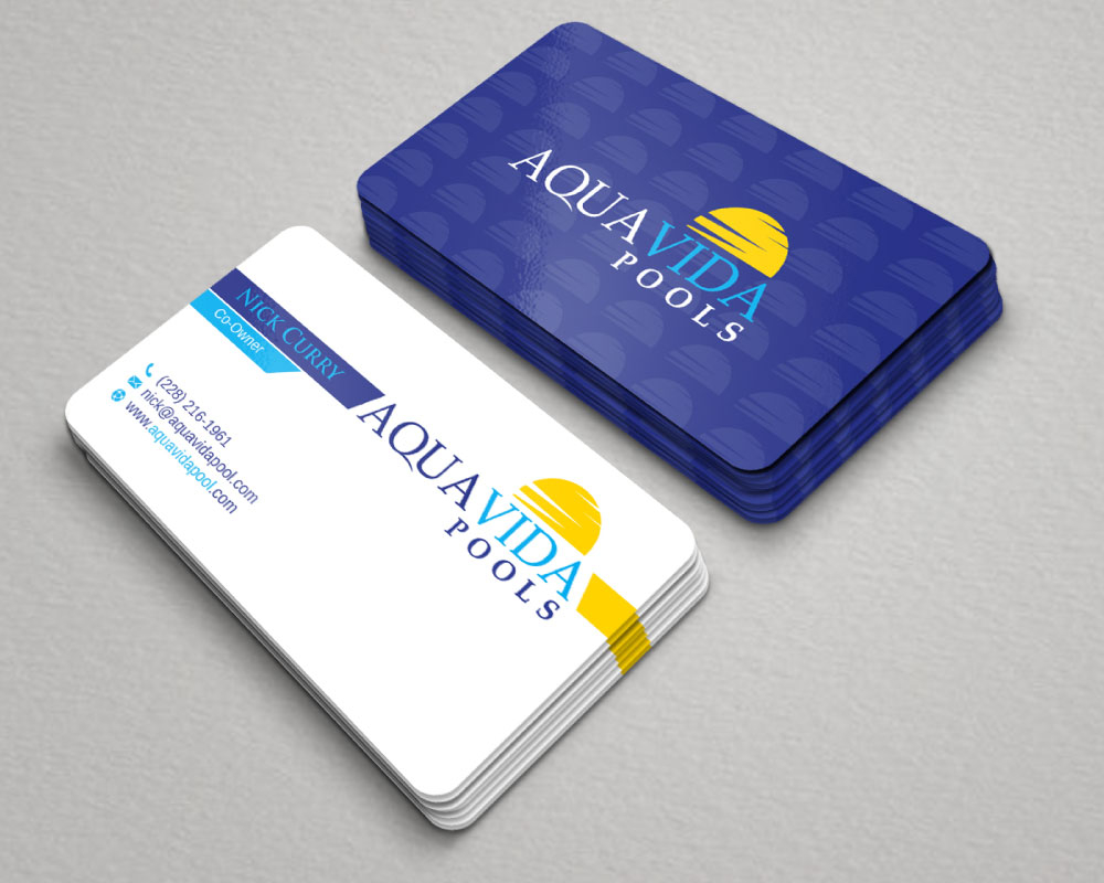 AquaVida Pools logo design by Boomstudioz