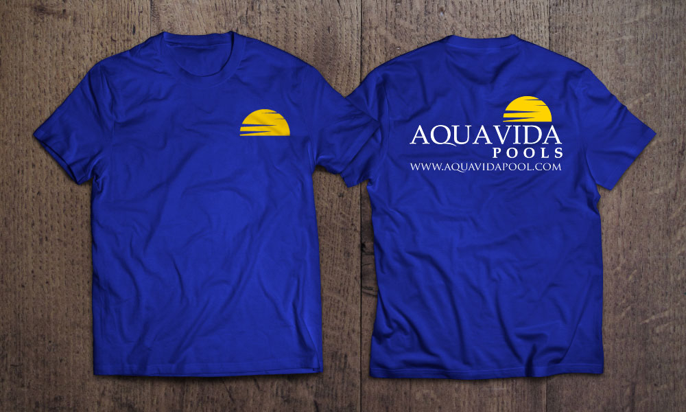 AquaVida Pools logo design by Boomstudioz