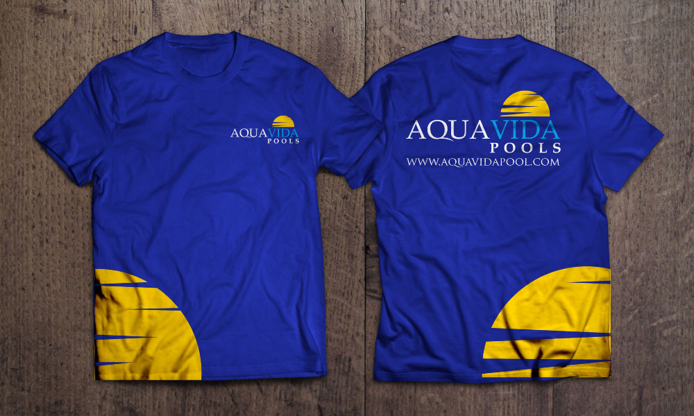 AquaVida Pools logo design by Boomstudioz