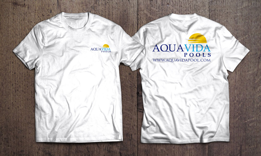 AquaVida Pools logo design by Boomstudioz