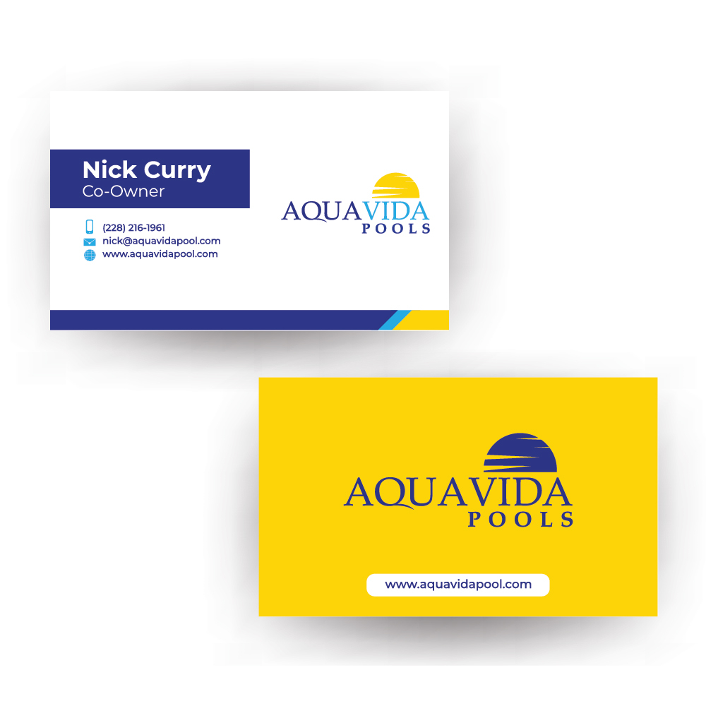 AquaVida Pools logo design by Boooool