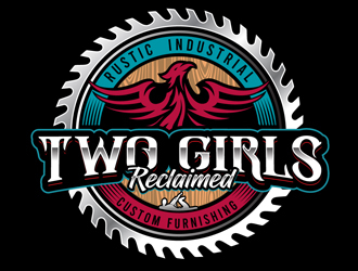 Two Girls Reclaimed logo design by DreamLogoDesign