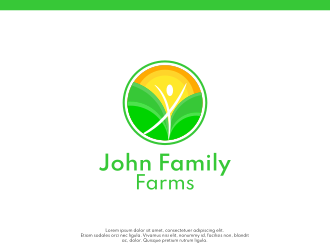 John Family Farms logo design by dpmiriam