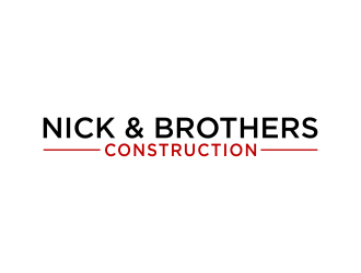 Nick & Brothers Construction logo design by aflah