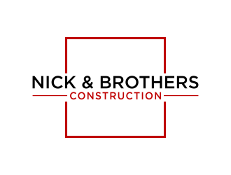 Nick & Brothers Construction logo design by aflah