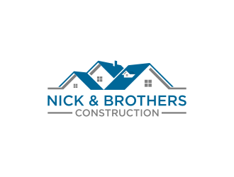 Nick & Brothers Construction logo design by Humhum