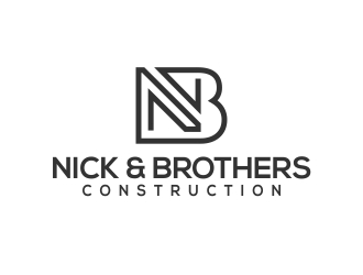 Nick & Brothers Construction logo design by b3no