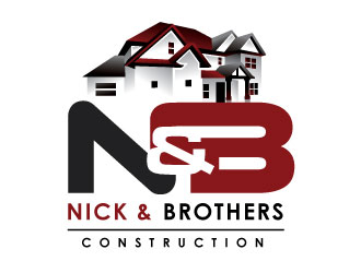 Nick & Brothers Construction logo design by REDCROW