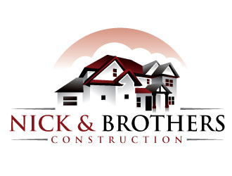 Nick & Brothers Construction logo design by REDCROW