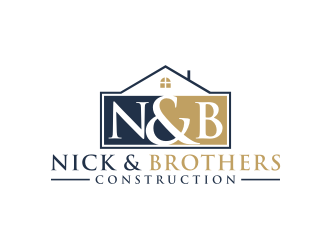 Nick & Brothers Construction logo design by Artomoro