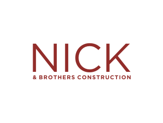 Nick & Brothers Construction logo design by Artomoro