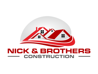 Nick & Brothers Construction logo design by Greenlight