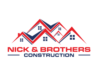 Nick & Brothers Construction logo design by Greenlight