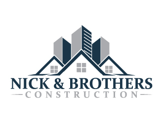 Nick & Brothers Construction logo design by Kirito