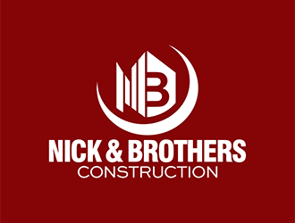 Nick & Brothers Construction logo design by enzidesign