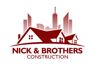 Nick & Brothers Construction logo design by enzidesign