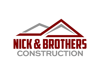 Nick & Brothers Construction logo design by enzidesign