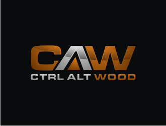 ctrl alt wood logo design by Artomoro