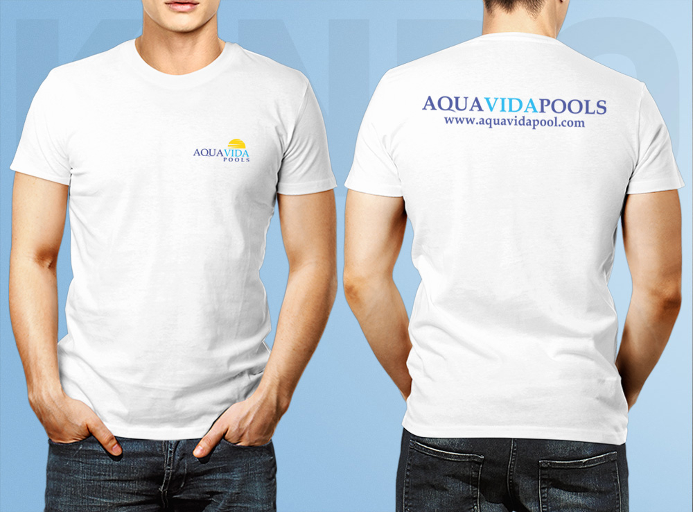 AquaVida Pools logo design by Kindo