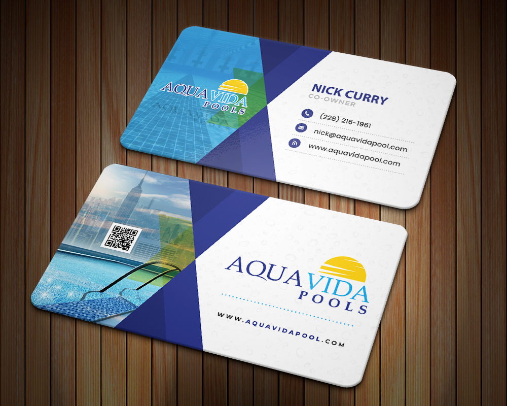 AquaVida Pools logo design by MastersDesigns