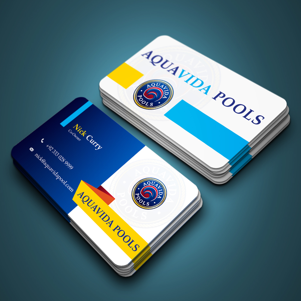 AquaVida Pools logo design by ansh