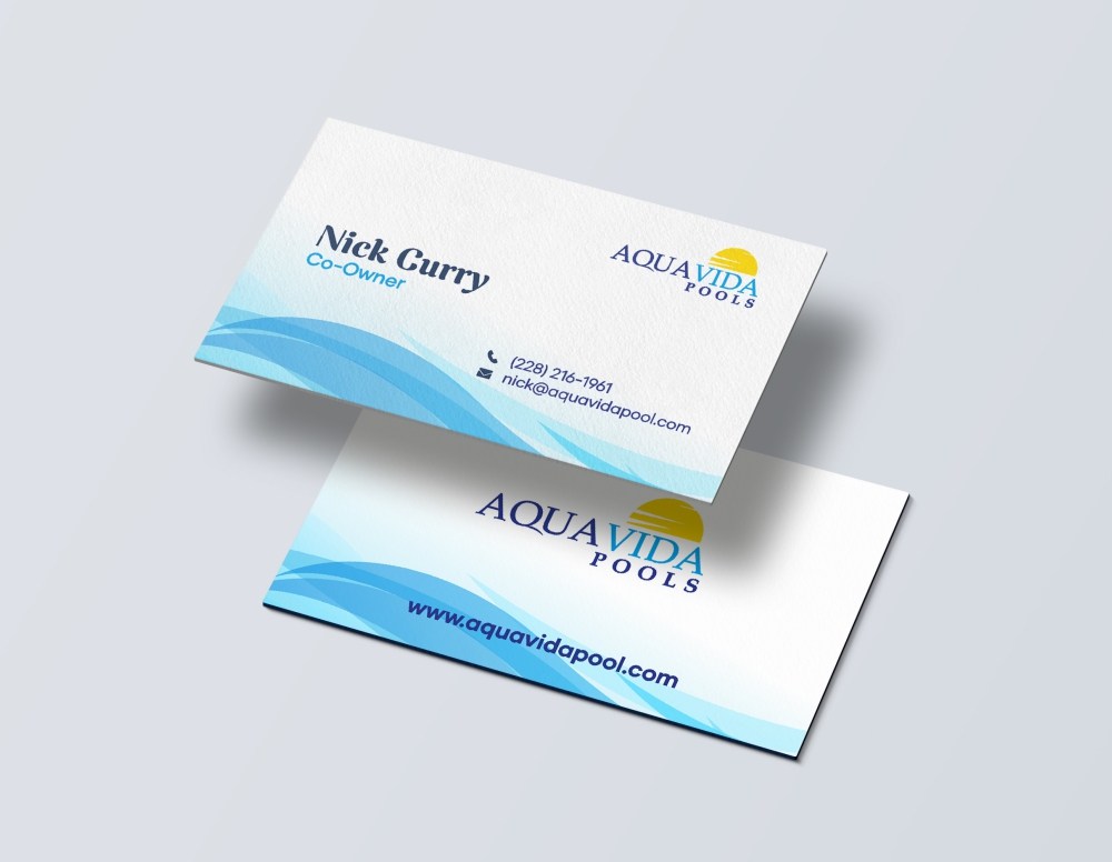 AquaVida Pools logo design by harno