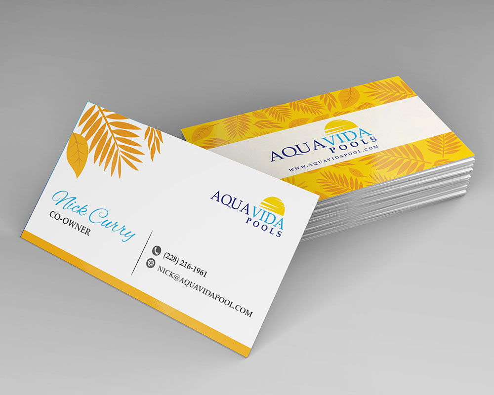 AquaVida Pools logo design by yoecha