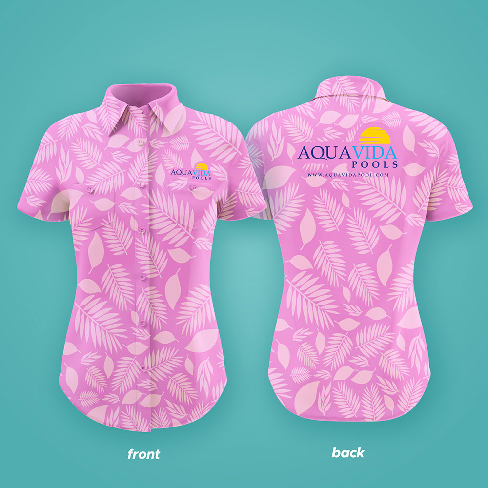 AquaVida Pools logo design by yoecha