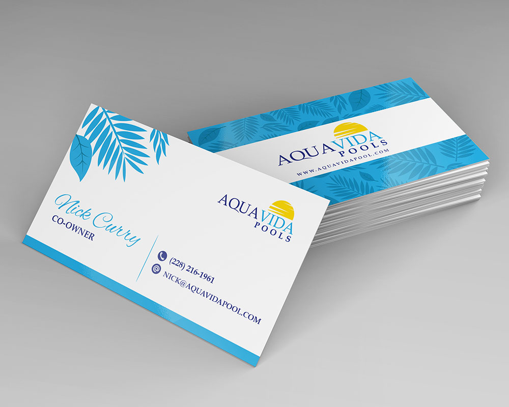 AquaVida Pools logo design by yoecha