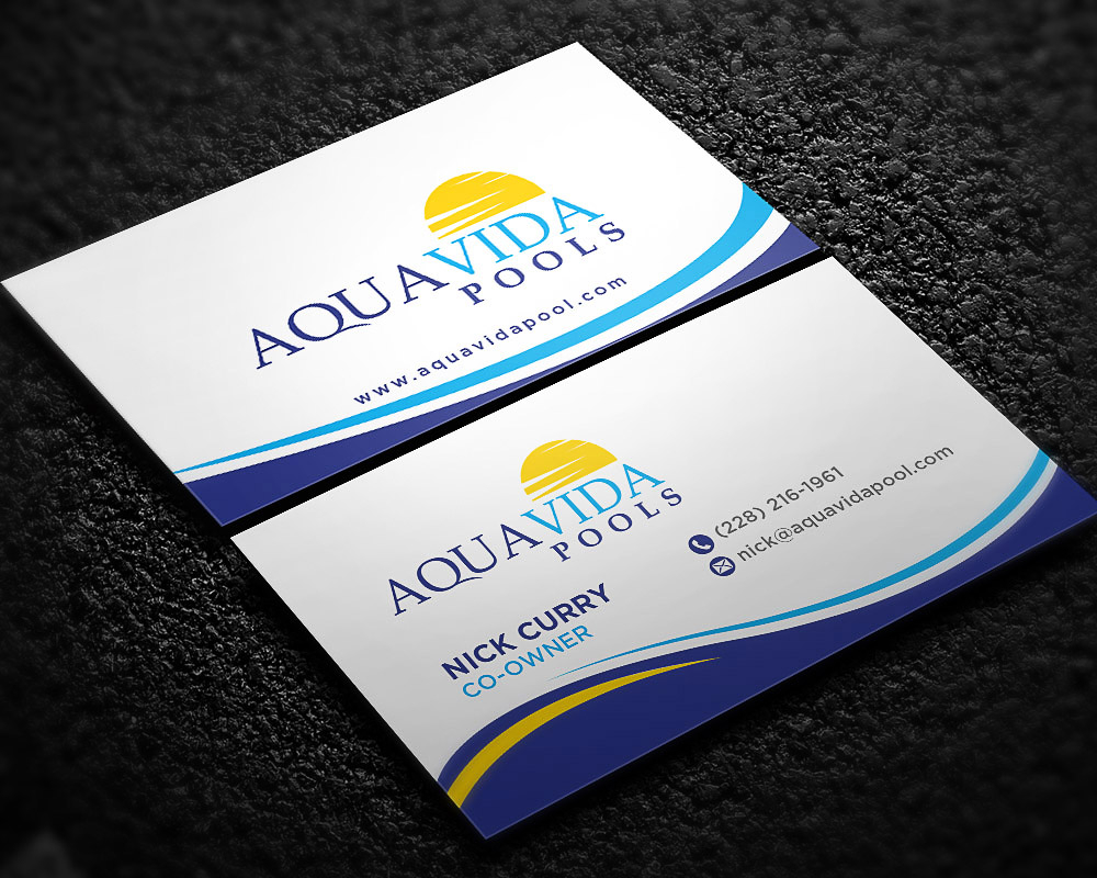 AquaVida Pools logo design by scriotx