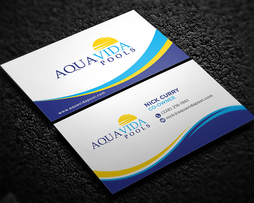 AquaVida Pools logo design by scriotx