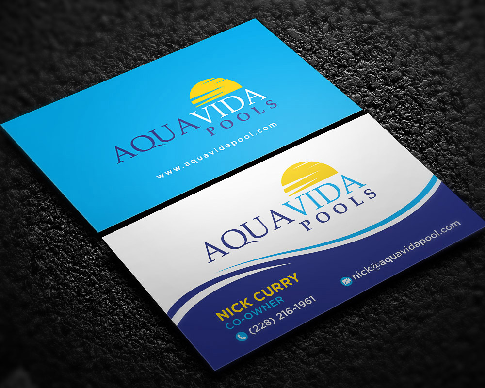 AquaVida Pools logo design by scriotx