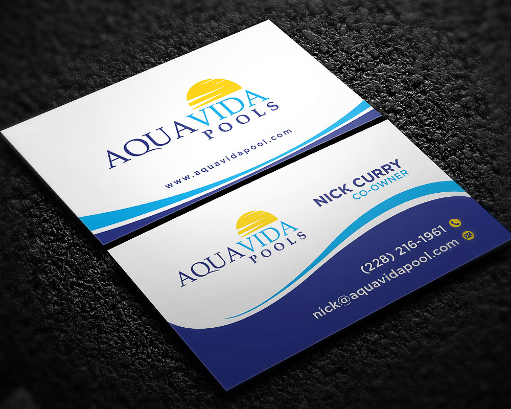 AquaVida Pools logo design by scriotx