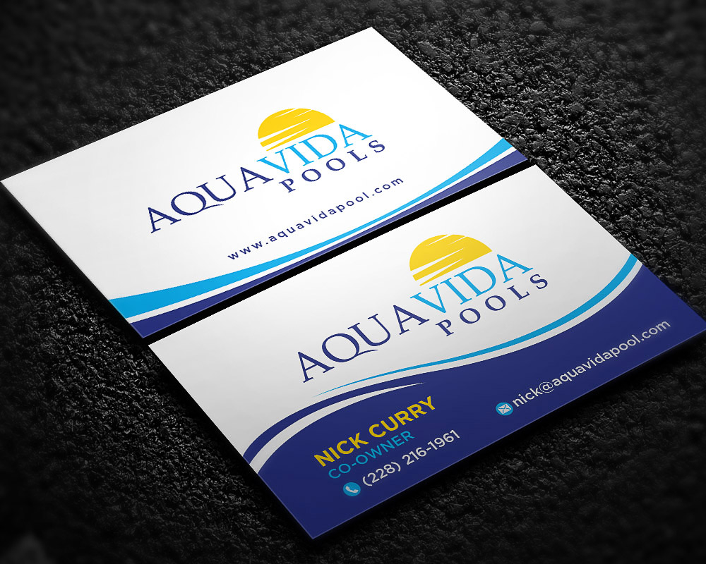 AquaVida Pools logo design by scriotx