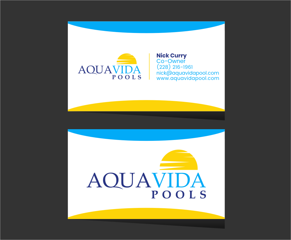 AquaVida Pools logo design by rgb1