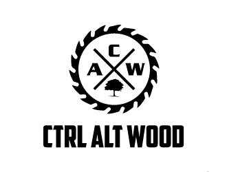 ctrl alt wood logo design by pilKB