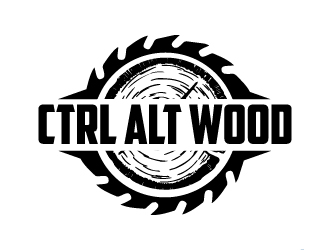 ctrl alt wood logo design by pilKB