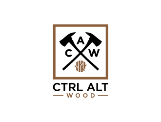 ctrl alt wood logo design by jafar